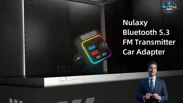 Nulaxy 54W Bluetooth 5.3 Car Adapter Charger 4-Port Fast Charging