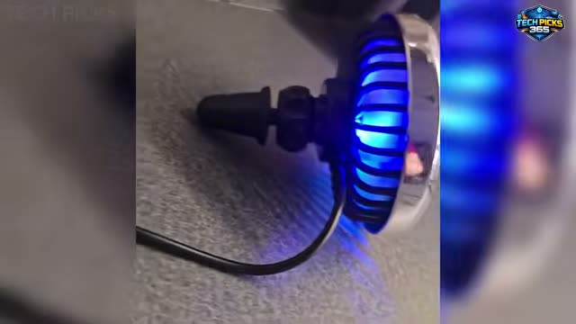 USB Car Ven Fan with Color Light: