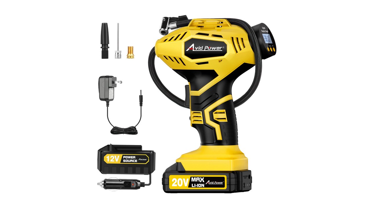 Avid Power 20V Cordless Tire Inflator (ACAP110D-Y)