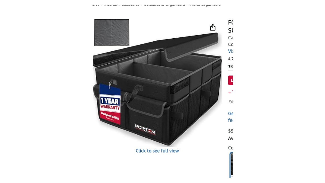 FORTEM Trunk Organizer (45 L, Standard)
